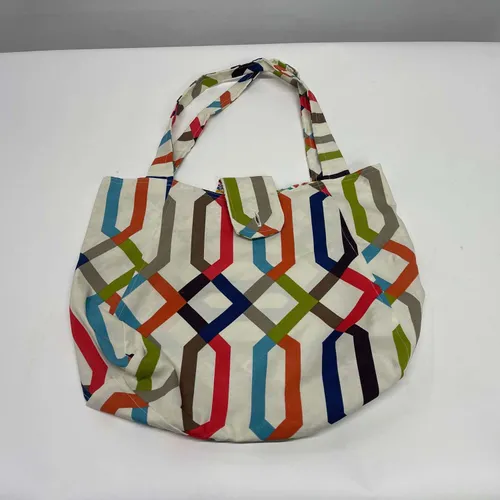 Colorful Geometric Line Tote - MOB391