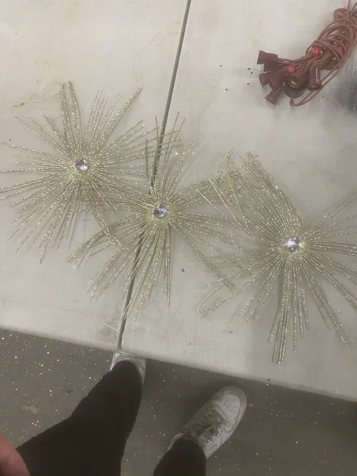 Silver Starbursts- Set of 3