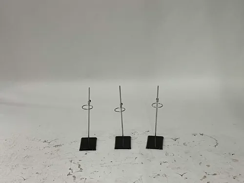 Silver & Black Beaker Stands - Set of 3