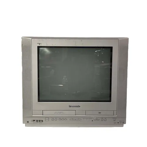 Silver Panasonic Television with VHS & DVD Player - MO2284