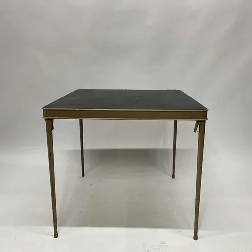Black & Brown Fold Out Table - TAB498
