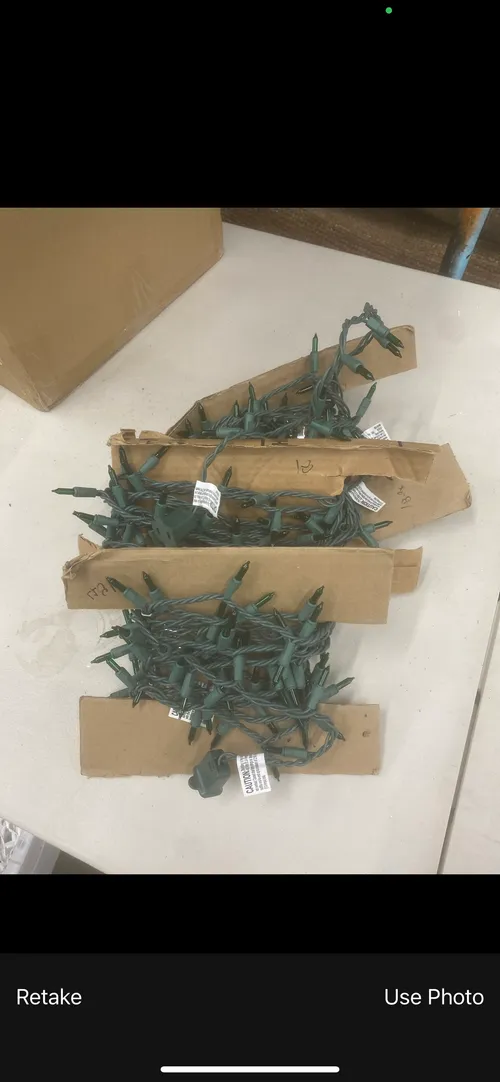 18' Green Wire Green String Lights