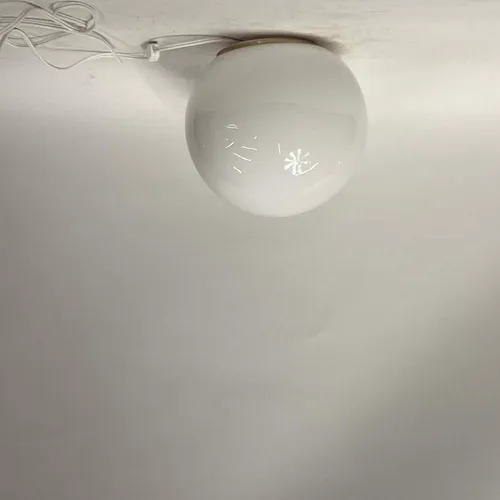 White Glass Globe Ceiling Light - LI498
