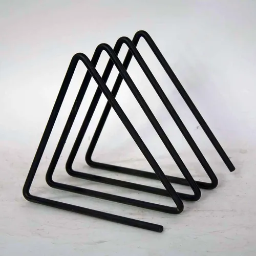 Modern Black Metal Triangle File Organizer - OF248