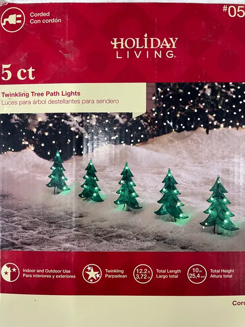 5ct Twinkling Christmas Tree Path Lights