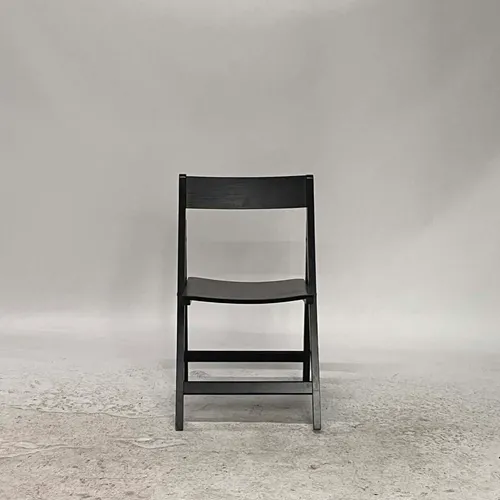 Black Wood Folding Chair - SE3010
