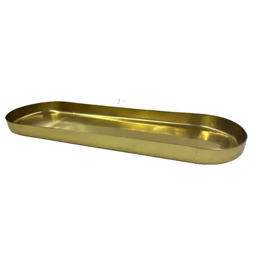 Modern Brass Oval Tray - TR460