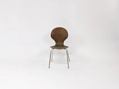 Goddard Style Modern Curved Wood Stacking Chair