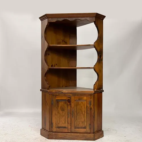 Antique Wood Corner Cabinet - CG2422