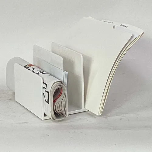 Plastic White 4 Section File Seperator With Magazine and Documents Folder - OF233