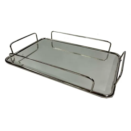 Modern Mirror & Chrome Tray - TR392