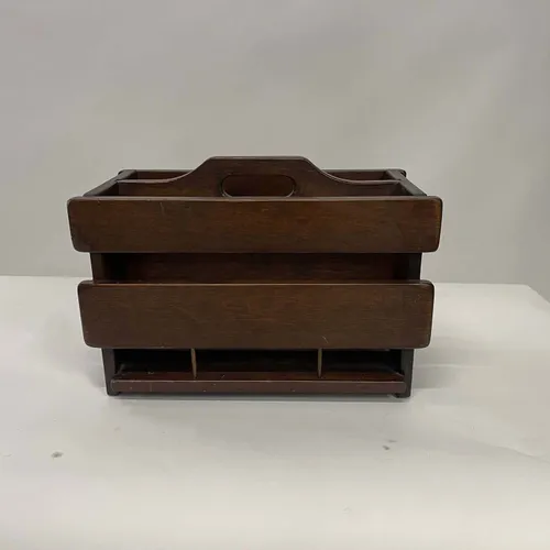 Dark Wood Magazine Rack - DEB305