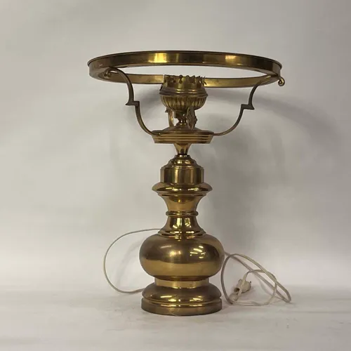 Victorian Brass Gas Table Lamp - LI346