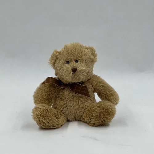 Brown Teddy Bear With Ribbon Neck Tie - MOB160