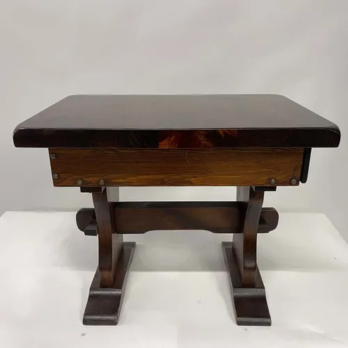 Dark Wood Table with Drawer - TAB316