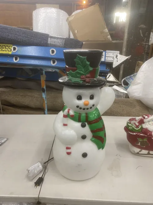 Vintage Light-Up Snowman
