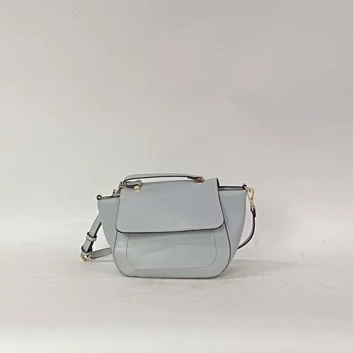 Grey Purse with Gold Accent & Black Trim - MO22287