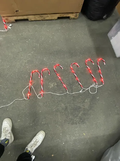6ct Candy Cane Path Lights 17