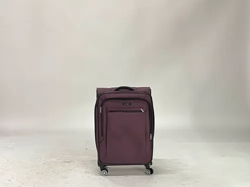 Plum Purple 4-Pocket Samsonite Rolling Suitcase
