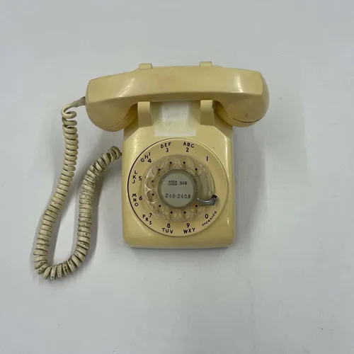 Vintage Yellow Phone - A859