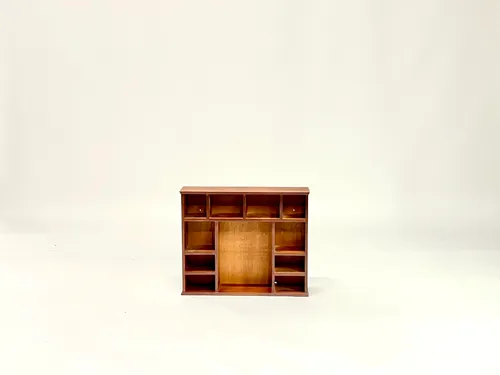Small Cherry Wood Shelving Unit