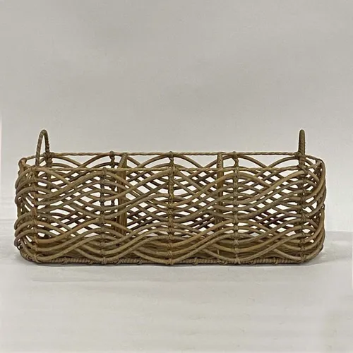 Modern Open Wave Bottle Basket - BSKT70