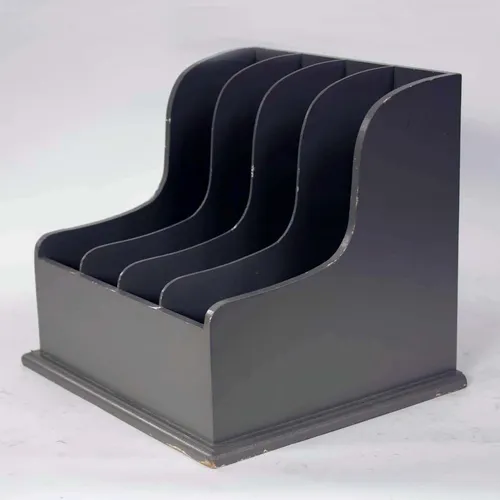 Gray Painted Vertical File Organizer - OF242