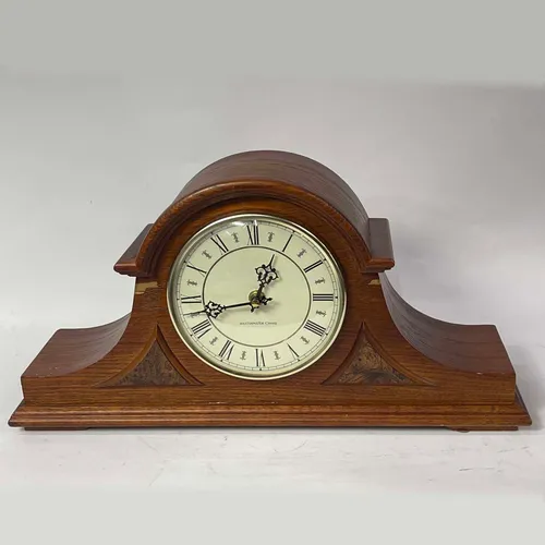 Mahogany Chime Mantle Clock - A762