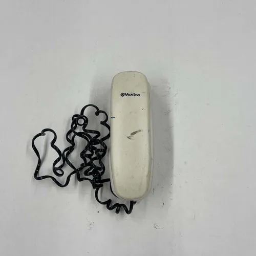 Off White Phone with Black Cord - A877