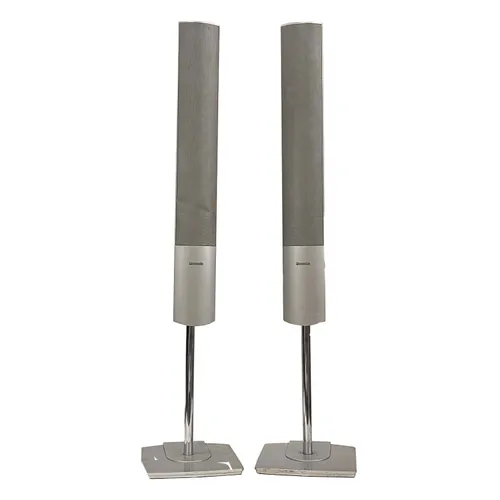 Silver Panasonic Speakers On Stand Set - MO22868