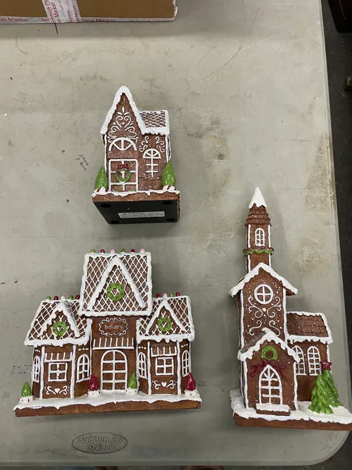 Gingerbread Village- Set of 3