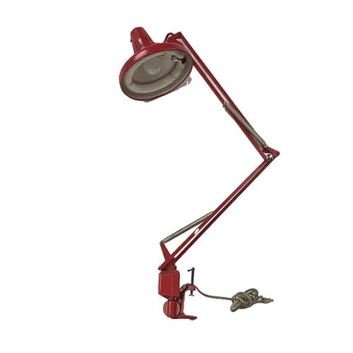 Red Metal Adjustable Clamp-Lamp - LI585