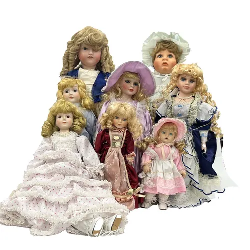 Porcelain Doll With Blonde Hair - MOB280