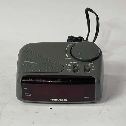 Gray Plastic Alarm Clock - A788