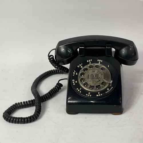 Black Rotary Phone - A807
