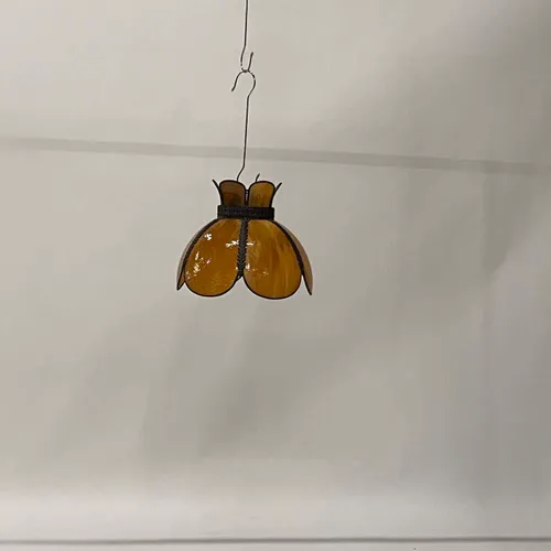 Antique Orange Glass Annabelle Pendant - LI468