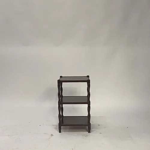 Wood Side Table with Shelves - TA22219