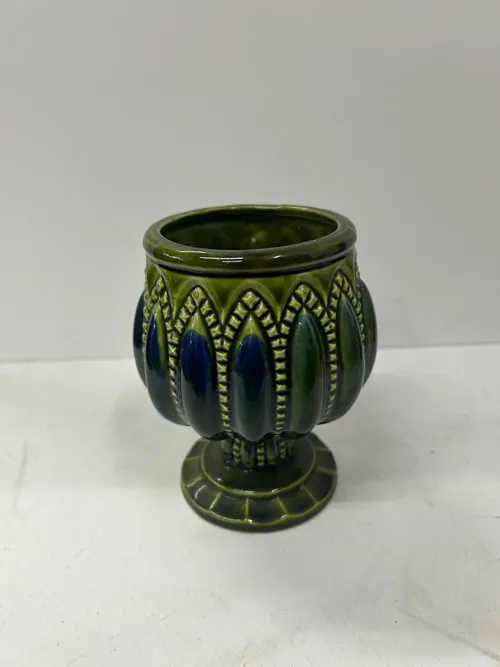 Blue and Green Ceramic Chalice