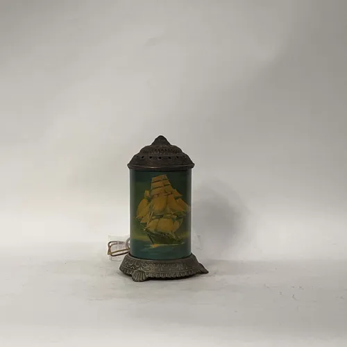 Antique 1930's Revolving Sailboat Motion Lamp - LI214