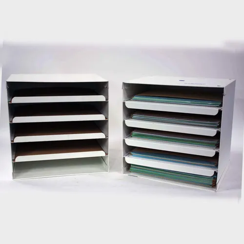 White Letter Cubby Desktop Shelf with Documents - OF270