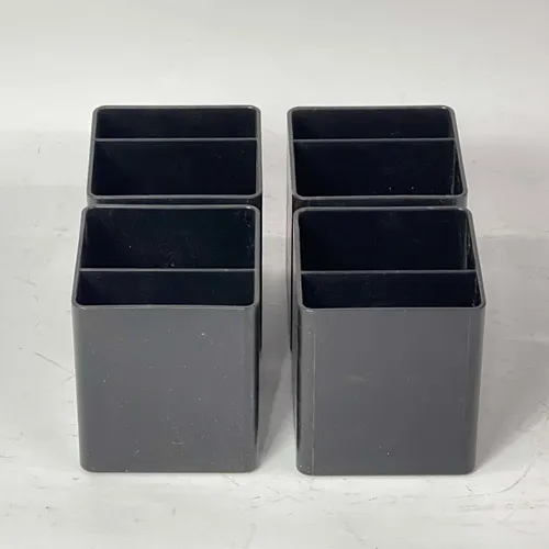 Assorted Black Plastic Rectangle Pen Holder, Set Of 3 - OFA841