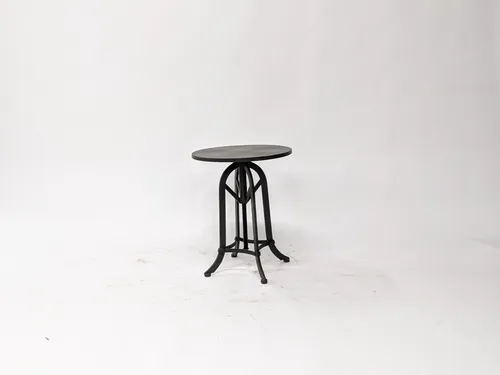 Black Industrial Shop Stool
