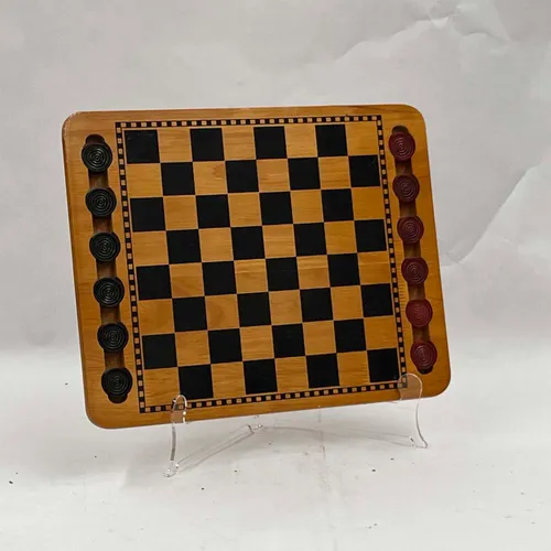 Wooden Checker Board - B96