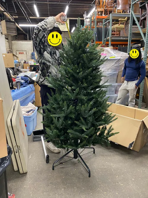 6' Pre-Lit Faux Christmas Tree