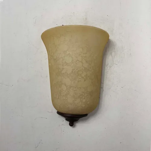 Traditional Beige Glass Wall Sconce - LI493