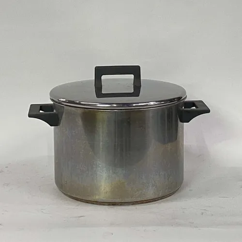Stainless Pot & Stainless Lid & Black Handles- KT168
