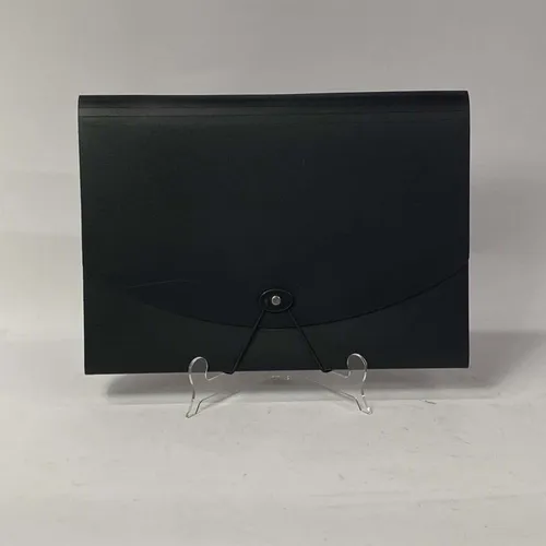 Black Plastic Accordian File Holder - OFA662