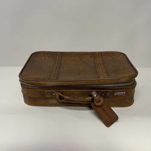 Brown Vintage Leather Triumph Suitcase - MOB373