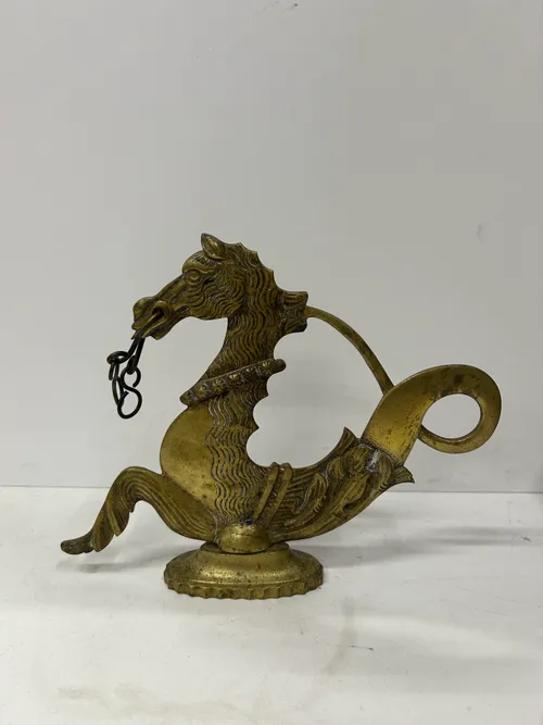 Antique Golden Seahorse Decoration