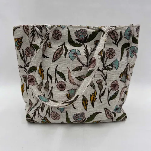 Vintage Floral Drawing Tote bag - MOB403